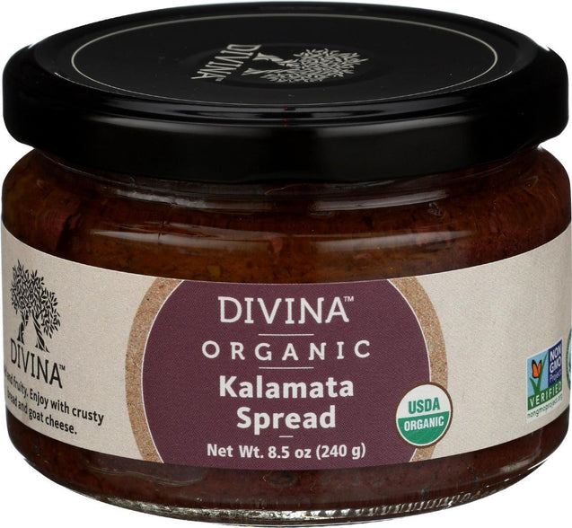 Divina: Organic Kalamata Spread, 8.5 Oz - RubertOrganics