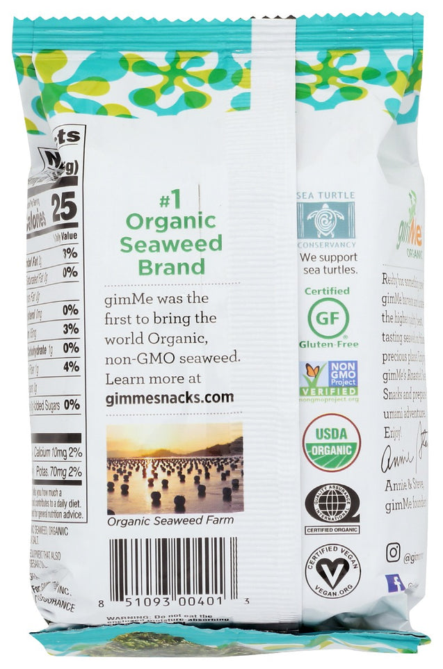 Gimme: Premium Organic Seaweed Sea Salt, 0.17 Oz