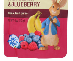 Peter Rabbit: Banana, Raspberry & Blueberry Pouch, 4 Oz