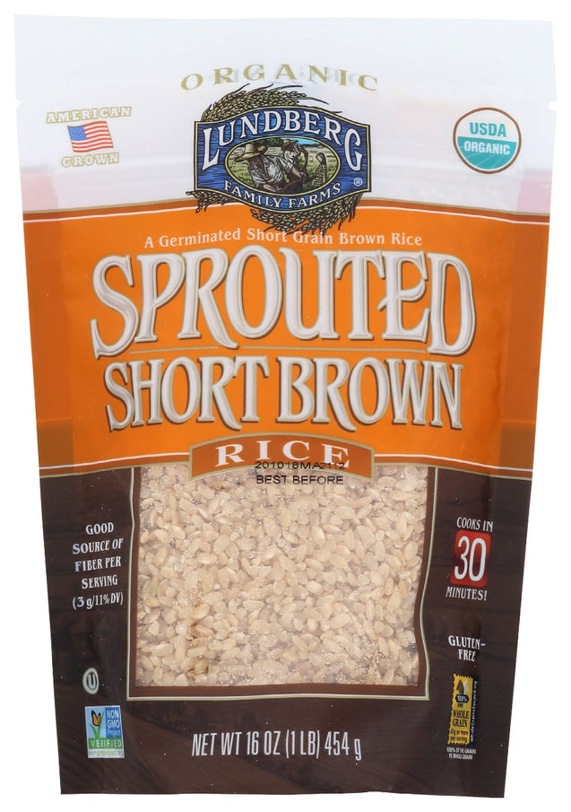 Lundberg: Rice Sprtd Brwn Short, 16 Oz