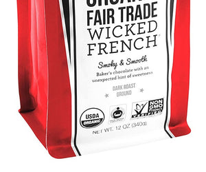 Wicked Joe Coffee: Organic Fair Trade Wicked French, 12 Oz
