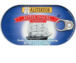 Alstertor: Kipper Snack, 3.5 Oz - RubertOrganics