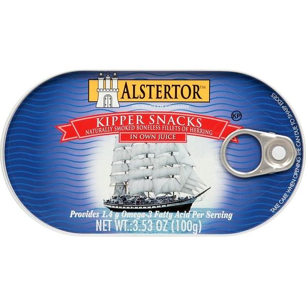 Alstertor: Kipper Snack, 3.5 Oz - RubertOrganics