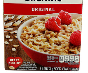 Quaker: Organic Instant Oatmeal Original, 7.9 Oz