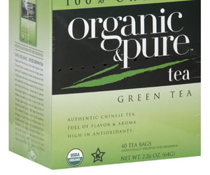 Organic & Pure: Tea Green Org, 40 Bg
