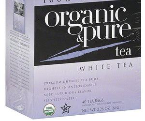 Organic & Pure: Tea White Org, 40 Bg
