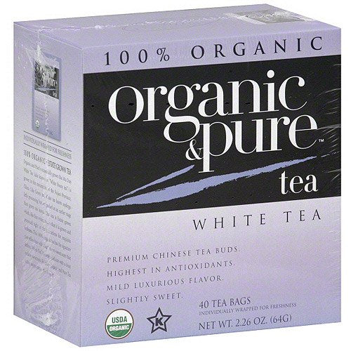 Organic & Pure: Tea White Org, 40 Bg