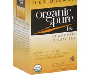 Organic & Pure: Tea Herbl Chamomile Org, 18 Bg