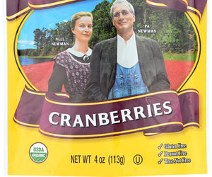 Newmans Own Organic: Cranberries Dried Org Zipbag, 4 Oz