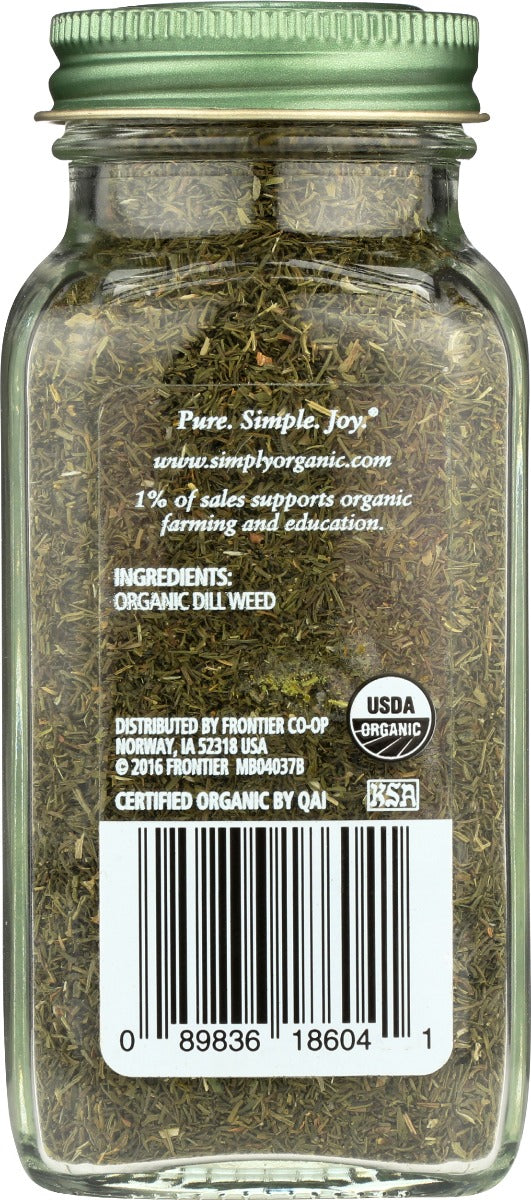 Simply Organic: Ssnng Dill Weed Org Bttl, 0.81 Oz