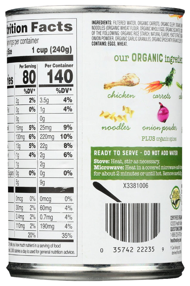 Health Valley: Organic Chicken Noodle Soup Low Sodium, 15 Oz