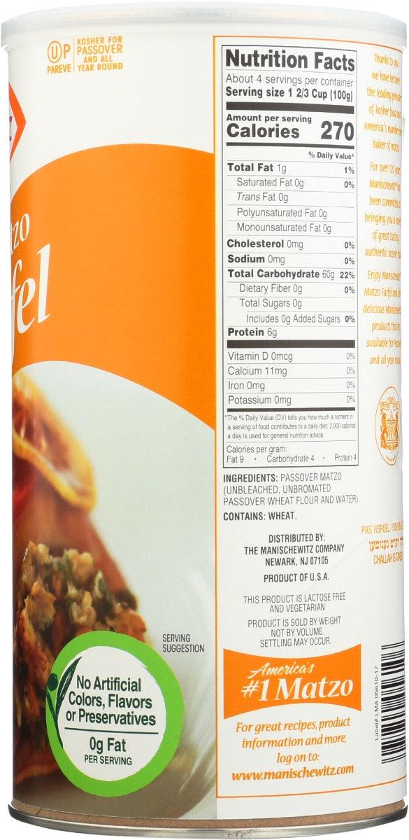 Manischewitz: Matzo Farfel Canister, 14 Oz - RubertOrganics