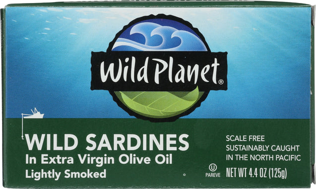 Wild Planet: Sardine Evoo, 4.4 Oz