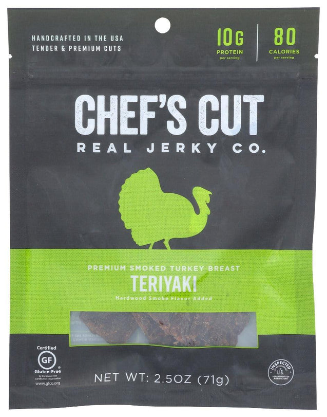 Chefs Cut: Jerky Turkey Teriyaki, 2.5 Oz - RubertOrganics