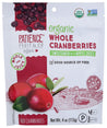 Patience Fruit & Co: Organic Dried Whole Cranberries, 4 Oz