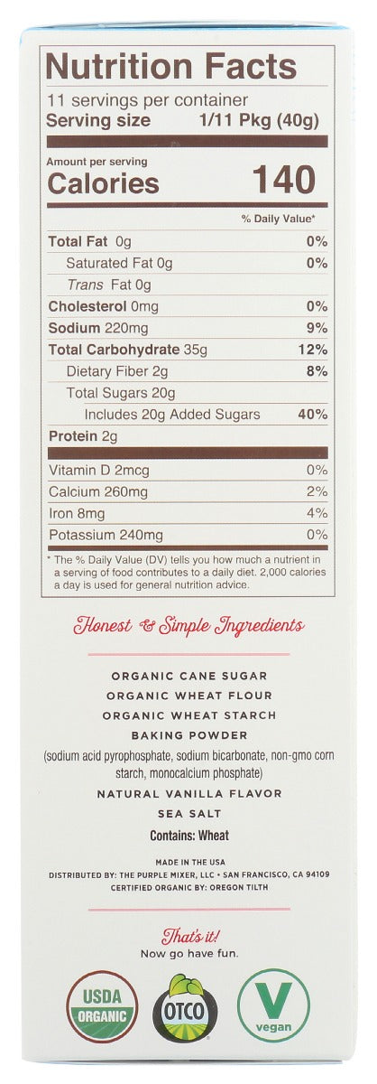 Miss Jones Baking Co: Organic Ultimate Vanilla Baking Mix, 15.87 Oz