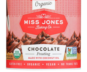 Miss Jones Baking Co: Frosting Chocolate Org, 11.29 Oz - RubertOrganics