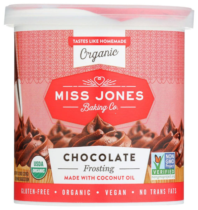 Miss Jones Baking Co: Frosting Chocolate Org, 11.29 Oz - RubertOrganics