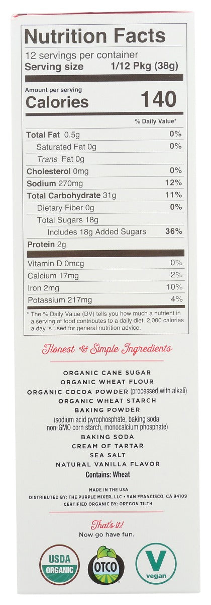 Miss Jones Baking Co: Organic Chocolate Cake Mix, 15.87 Oz