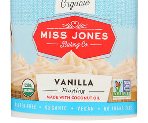 Miss Jones Baking Co: Frosting Vanilla Org, 11.29 Oz - RubertOrganics