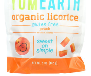 Yumearth: Licorice Peach Gf Org, 5 Oz