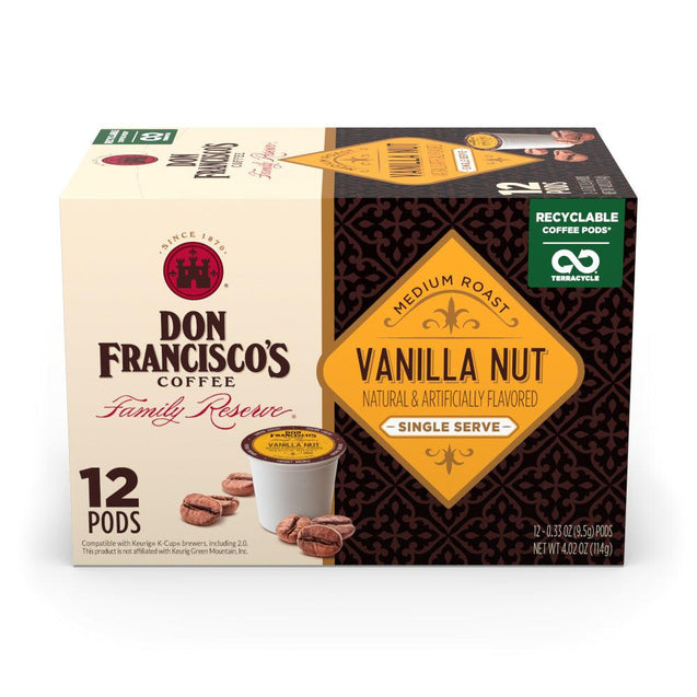 Don Franciscos Coffee: Coffee Vanilla Nt Ss 12 Pods, 4.02 Oz - RubertOrganics