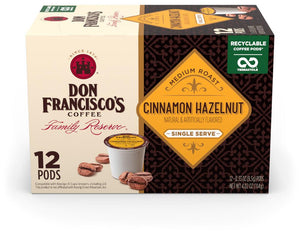 Don Franciscos Coffee: Coffee Cinn Hzlnt Ss 12 Pods, 4.02 Oz - RubertOrganics
