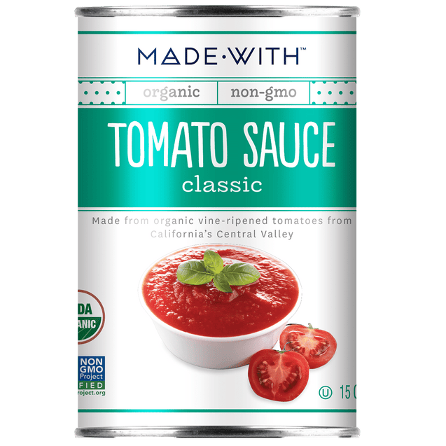 Made With: Organic Classic Tomato Sauce, 15 Oz