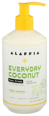 Alaffia: Everyday Coconut Face Cream Purely Coconut, 12 Fo - RubertOrganics