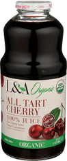 L & A Juice: Organic All Tart Cherry, 32 Oz