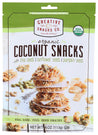 Creative Snacks: Organic Coconut Snacks With Chia Seeds Sunflower Seeds And Pumpkin Seeds, 4 Oz