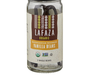 Lafaza: Vanilla Beans Madagascar Bourbon Organic, 2 Pc