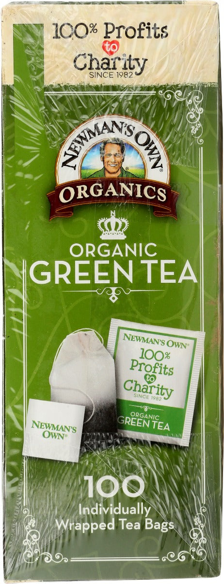 Newmans Own Organics: Organic Green Tea, 100 Bg