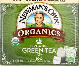 Newmans Own Organics: Organic Green Tea, 100 Bg