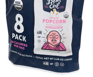 Lesser Evil: Himalayan Pink Salt Organic Popcorn 8 Snack Pack, 3.68 Oz