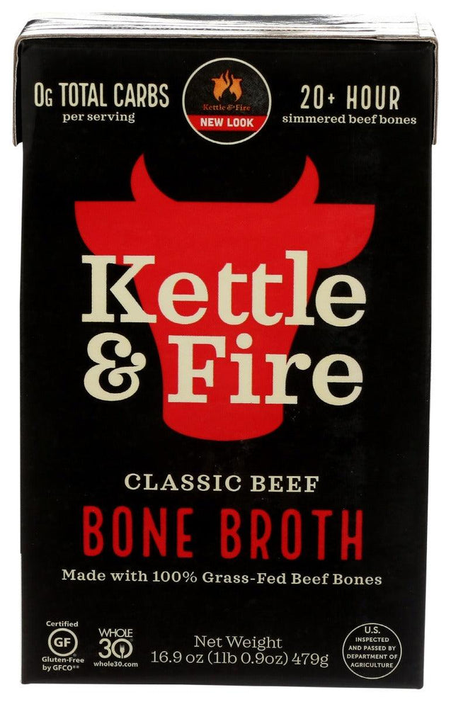 Kettle And Fire: Beef Bone Broth, 16.9 Fo - RubertOrganics