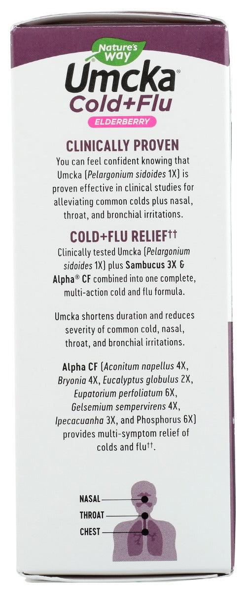 Natures Way: Umcka Cold Plus Flu Elderberry Syrup, 4 Oz - RubertOrganics