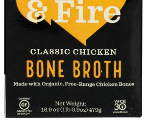 Kettle And Fire: Chicken Bone Broth, 16.9 Fo - RubertOrganics