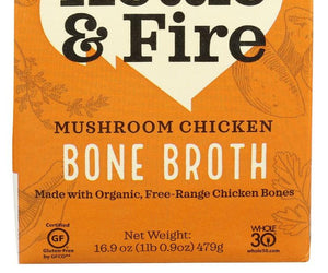 Kettle And Fire: Mushroom Chicken Bone Broth, 16.9 Fo - RubertOrganics