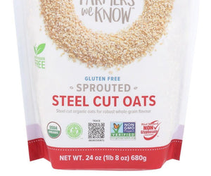 One Degree: Organic Sprouted Steel Cut Oats, 24 Oz - RubertOrganics