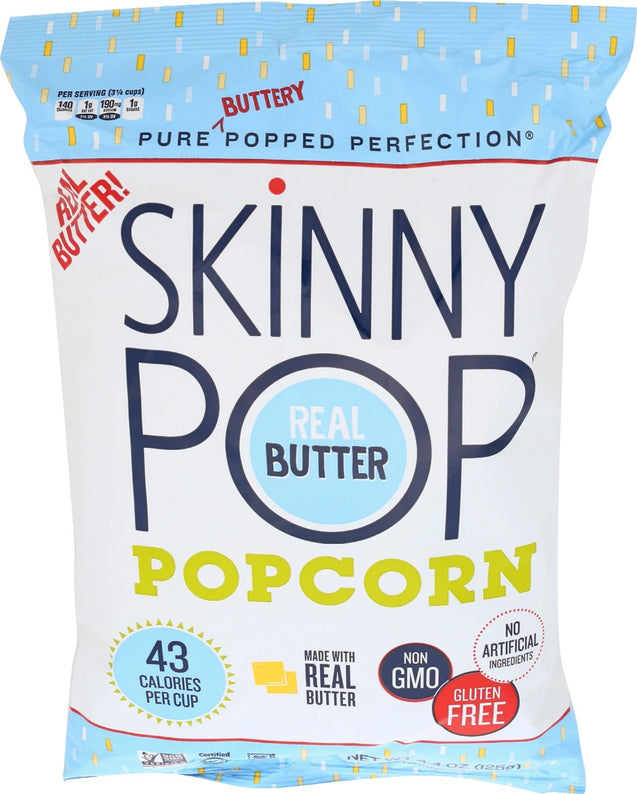 Skinny Pop: Real Butter Popped Corn, 4.4 Oz
