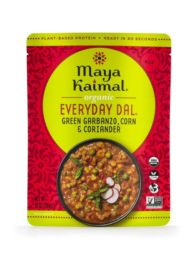 Maya Kaimal: Green Garbanzo Corn & Coriander Organic Everyday Dal, 10 Oz