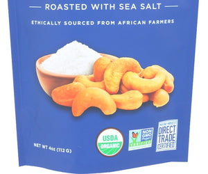 Mavuno Harvest: Organic Roasted Cashews Sea Salt, 4 Oz