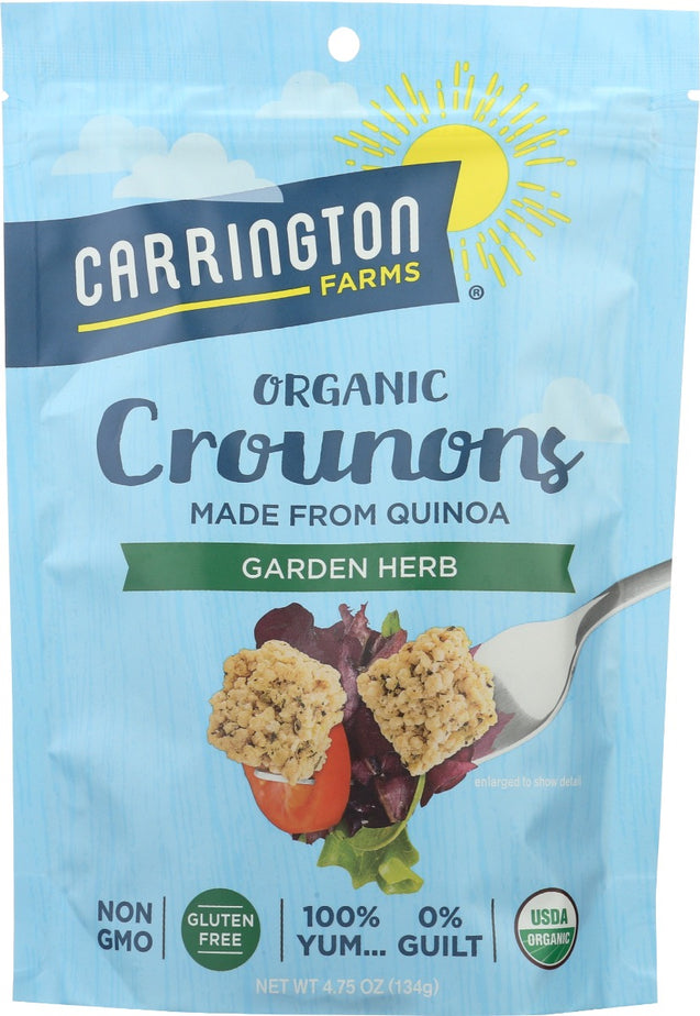 Carrington Farms: Organic Crounons Garden Herb, 4.75 Oz
