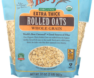 Bobs Red Mill: Organic Extra Thick Rolled Oats, 32 Oz