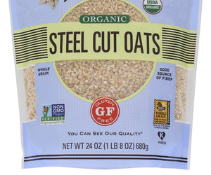 Bobs Red Mill: Gluten Free Organic Steel Cut Oats, 24 Oz