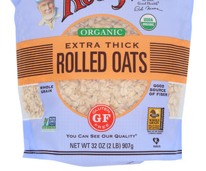 Bobs Red Mill: Gluten Free Organic Extra Thick Rolled Oats, 32 Oz