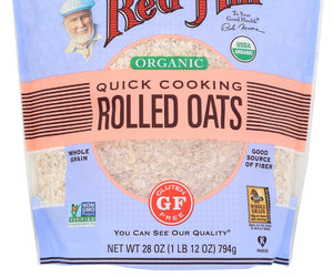 Bobs Red Mill: Gluten Free Organic Quick Cooking Rolled Oats, 28 Oz
