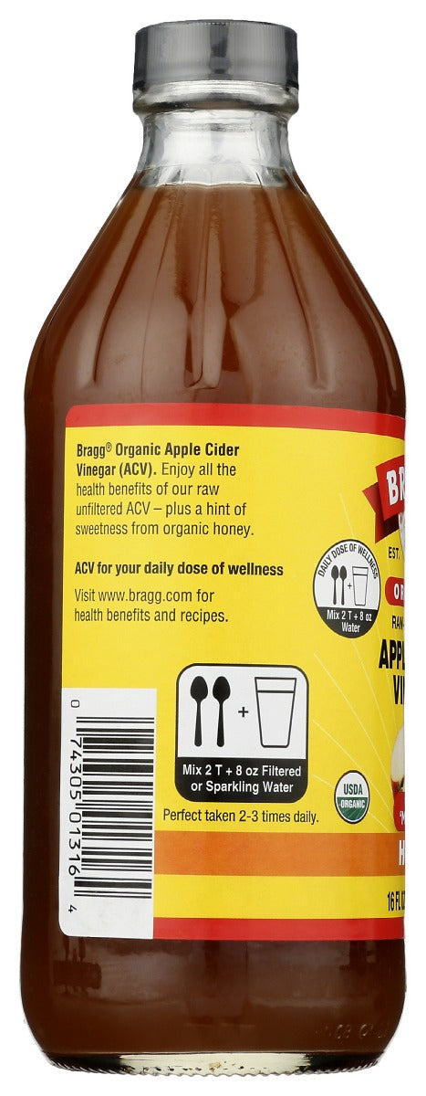 Bragg: Organic Honey Apple Cider Vinegar, 16 Oz