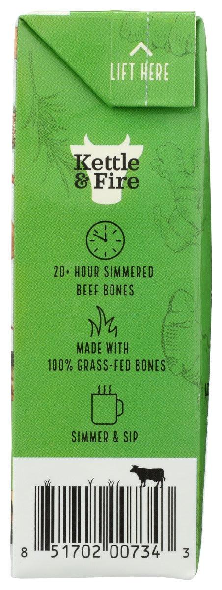 Kettle And Fire: Lemongrass Ginger Beef Bone Broth, 16.9 Fo - RubertOrganics